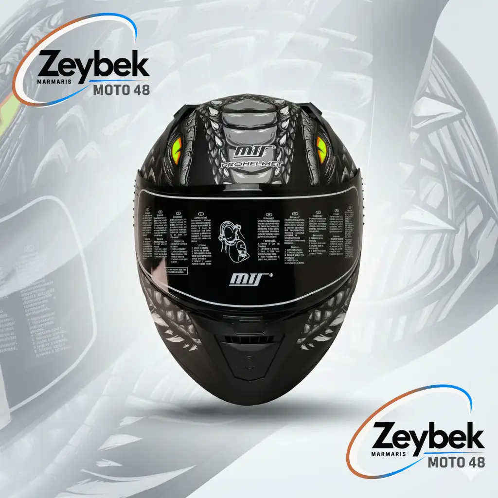 M-801 Draglax Grey Fiber Full Face Kask Güneş Vizörlü & Dot Onaylı Draglax Grey