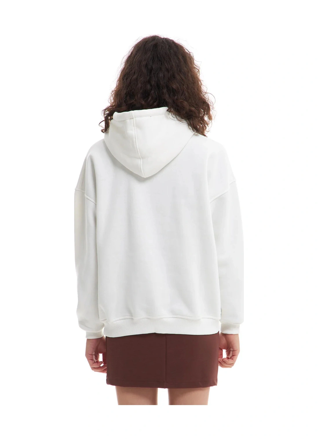 Olla Collection Kanguru Cepli Sweatshirt Ekru