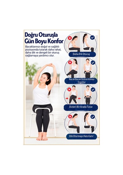 Lımb Rest Postür Düzeltici Dik Oturma Aparatı Duruş Düzeltici Diz Aparatı L