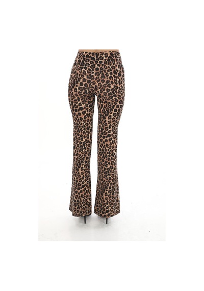 Penyebizden İspanyol Paça Tayt Pantolon-leopar Leopar