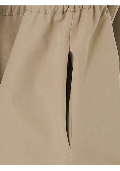 Lcw Modest Haki Gömlek Yaka Oversize Kadın Trençkot