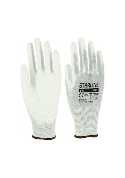 Starline E-42 Antistatik Pu Eldiven Beden 9 Numara X 5 Çift
