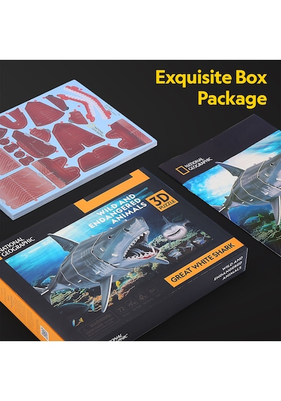 National Geographic - Büyük Beyaz Köpek Balığı 3d Puzzle Ds1098h