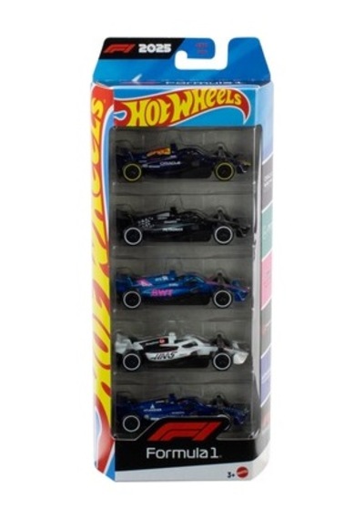 5 Yaş Ve Üzeri Çocuklar İçin Eğlenceli 5'li Formula 1 Oyun Seti Açık Mavi