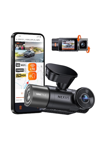 Vantrue Nexus N4s 3 Kameralı 2.7k Qhd Wi-Fi Araç Kamerası