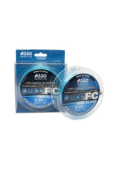Asso Surf Fc Coated Copolymer 1000mt Long Casting No Memory Blue 0.26 Mm