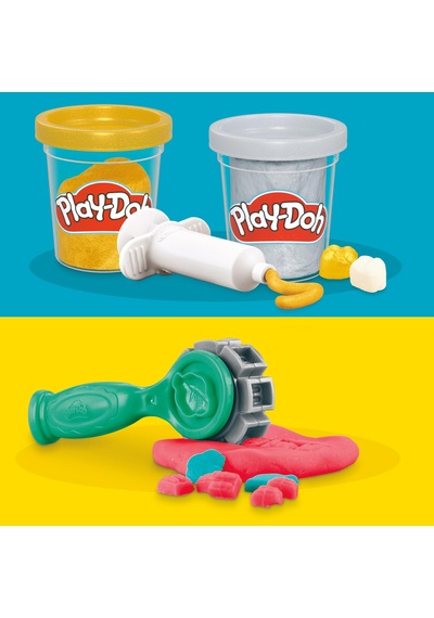 Play-doh Drill 'n Fill Diş Hekimi Oyun Hamuru Seti, 3 Yaş Ve Üzer Çok Renkli