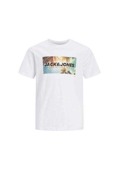 Jack & Jones Junior Jack&jones Junıor Erkek Çocuk Tişört 12289947 Beyaz