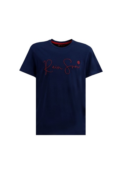 Raınsnow Erkek Sıfır Yaka T-Shirt-İndigo (504689735) İndigo Raınsnow Erkek Sıfır Yaka T-Shirt-İndigo (504689735) İndigo
