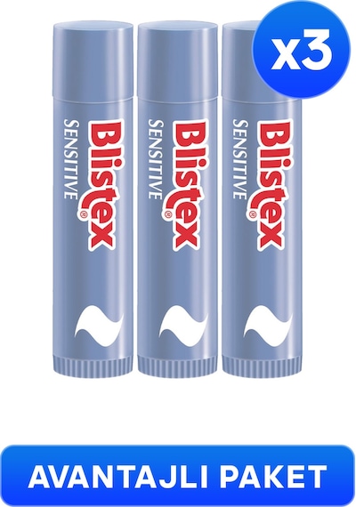 Blistex Lipstick Sensitive Dudak Bakım Kremi 3 x 4.25 G