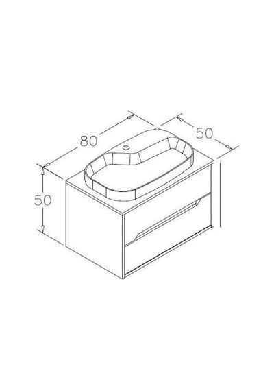 Orka Galıa 80 Alt Modül + Lavabo Lıdya Diğer Orka Galıa 80 Alt Modül + Lavabo Lıdya Diğer