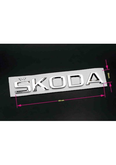 Parçazamanı Skoda Arka Bagaj Yazısı Krom
