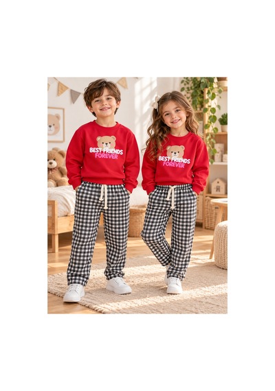 Uğur Bebe Unisex Çocuk Eşofman Takımı Kırmızı Ayıcık Baskılı Sweatshirt Siyah Beyaz Kareli Dokuma Kanvas Pantolonlu 2 Parça Günlük Spor Kombin %100 Pamuk Şardonsuz Kırmızı Kırmızı Uğur Bebe Unisex Çocuk Eşofman Takımı Kırmızı Ayıcık Baskılı Sweatshirt Siyah Beyaz Kareli Dokuma Kanvas Pantolonlu 2 Parça Günlük Spor Kombin %100 Pamuk Şardonsuz Kırmızı Kırmızı