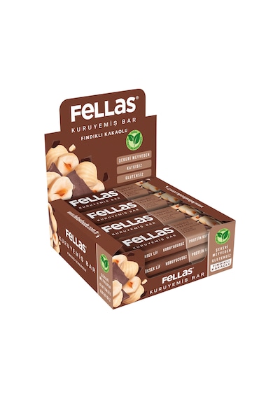 Fındıklı Kakaolu Kuruyemiş Bar 30g x12 Adet