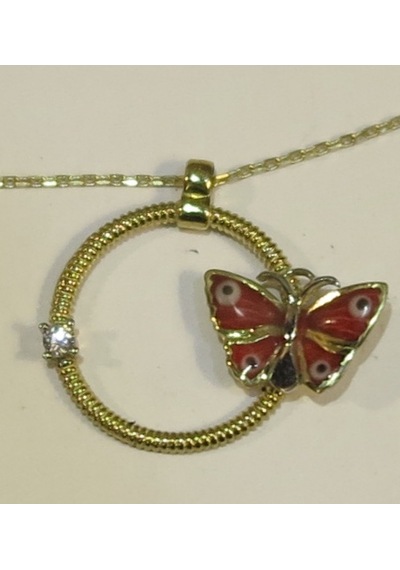 8 Ayar Altın Kolye-2.70 Gm-42 Cm-Zinciride Altındır
