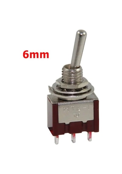 Ic-139A Toggle Switch Kırmız On-Off On-On (Kaliteli) 6Mm Mts-102