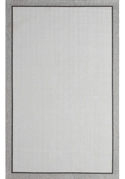 Venüs Sisal Antrasit Modern Dokuma Kilim Hasır Halı 513beyaz - Gri