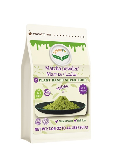 Trend Food Doğal Super Gıda Matcha Tozu 200 G Yüksek Yüksek Protein Yüksek Lif Diğer