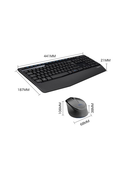 Logitech Mk345 Kablosuz Klavye Ve Fare Seti - Siyah Optik
