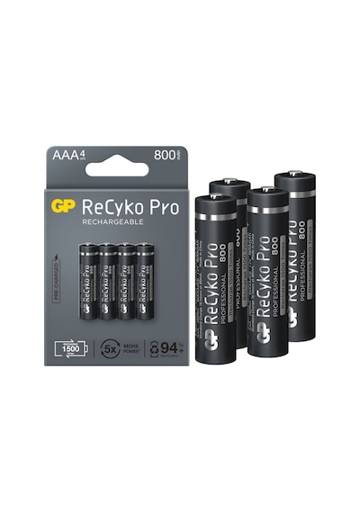 Gp Recyko Pro GP85AAAHCB-2EB4 İnce Aaa 800 Mah Şarjlı 4Lü Pil