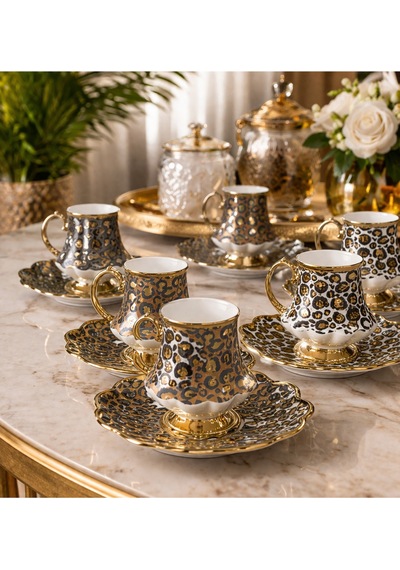 Willow 6 Kişilik Kahve Fincanı Takımı 90 Ml 08885 Çok Renkli