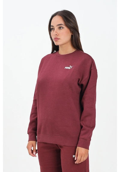 Puma Ess Small Logo Kadın Sweatshirt Bordo