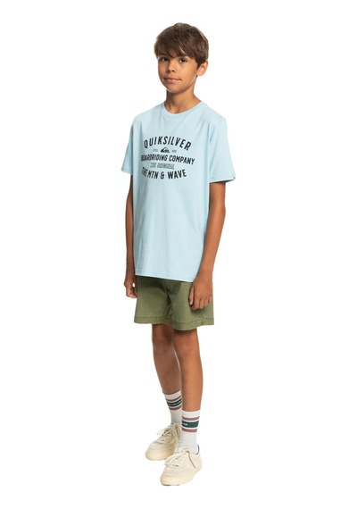Quiksilver Qs Surf Lockup Ss Yth Erkek Çocuk Tişört  Mavi Mavi