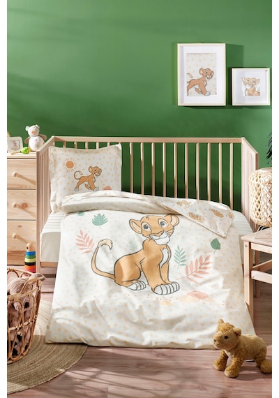 Özdilek Lion King Simba Happy Disney Lisanslı Bebek Nevresim Takımı Bej