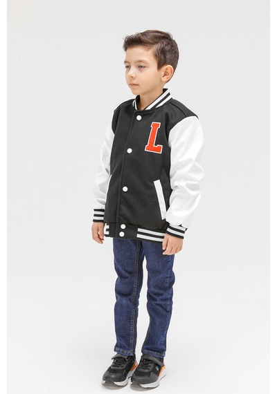 Benitto Kids Benittokids Erkek Çocuk Mevsimlik Kaşe Kolej Mont 51299 Siyah