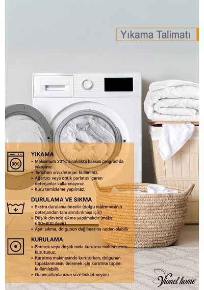 Ecotermo Battal Boy Microfiber Antialerjik Silikon Yorgan Çeyizlik Otel Yorganı 235x215 Cm Beyaz