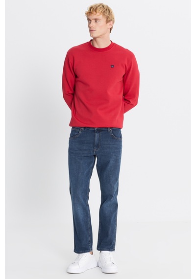 Wrangler Pamuklu Greensboro Straight Fit Jean Kot Denim Pantolon Mavi
