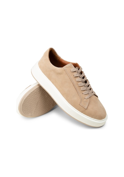 Deery Erkek Hakiki Süet Bej Sneaker Ayakkabı - E4182mbeje01 Bej