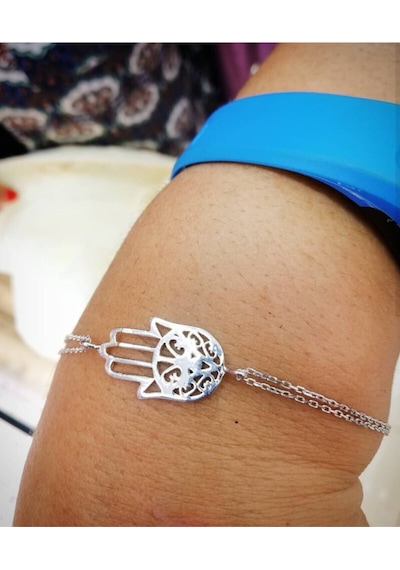 Oriental Kuyumculuk Jewellery Gümüş Fatma'nın Eli Bileklik Gümüş