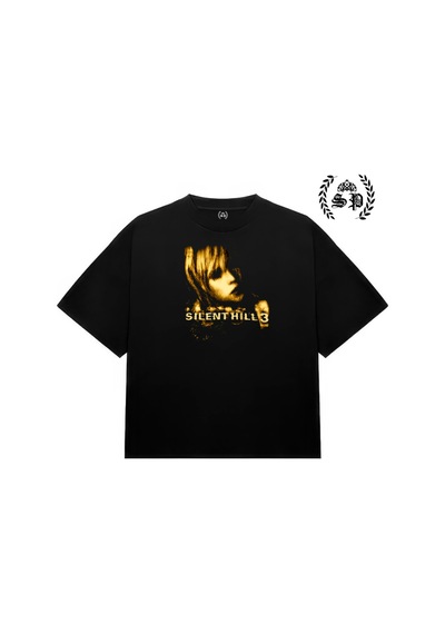 Startmore Slient Hill 3 Baskılı Vintage Y2k Tee Tshirt Dijital Baskılı Gaming&story Supertee Design Siyah