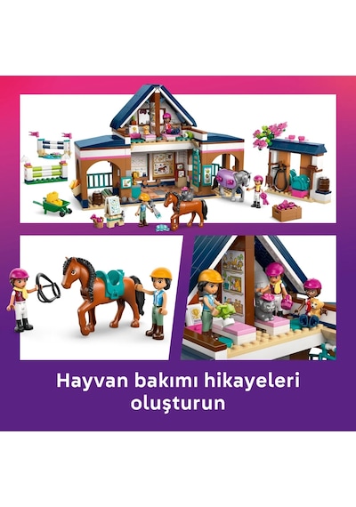 LEGO®  Friends At Ahırı ve Binicilik Akademisi 42688 - 9 Yaş ve Üzeri Çocuklar için Yaratıcı Oyuncak Yapım Seti  (735 Parça)