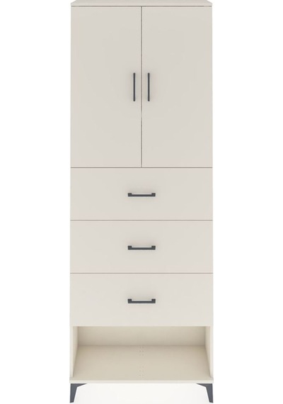 Arges Dolap 3 Raflı 3 Çekmeceli 2 Kapaklı 88x30x243 Aytaşı-ay... Aytaşı