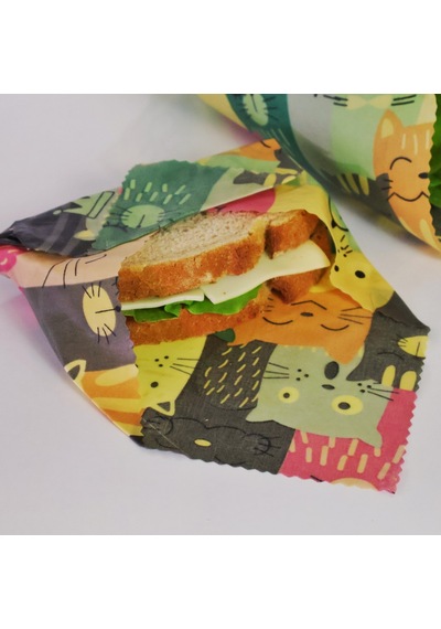 Beebezz 3'lü Set / Kediler Kedi Desenli