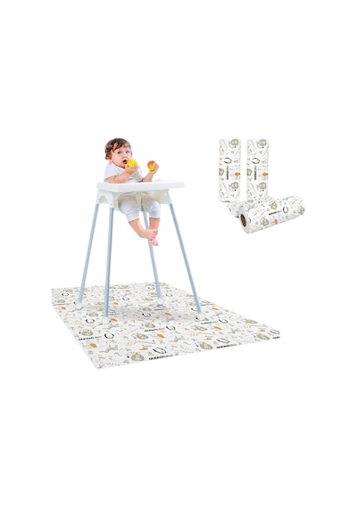 Minimono 3'lü Desen Mama Sandalyesi Altı ve Aktivite Örtüsü
