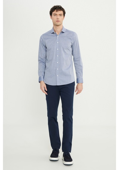 AC&Co / Altınyıldız Classics Erkek Lacı Flamlı Slim Fit Dar Kesim Düğmeli Yaka Gömlek Lacı AC&Co / Altınyıldız Classics Erkek Lacı Flamlı Slim Fit Dar Kesim Düğmeli Yaka Gömlek Lacı