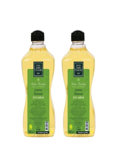Eyüp Sabri Tuncer Doğal Zeytinyağlı Sıvı Sabun Çeşme Limonu Sıvı Sabun 1500 Ml X 2