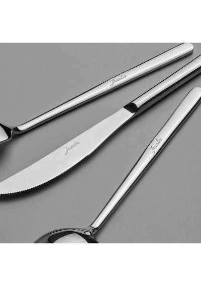 Jumbo 2900 Vannes 84 Parça 12 Kişilik Çatal Kaşık Bıçak Takımı Çelik