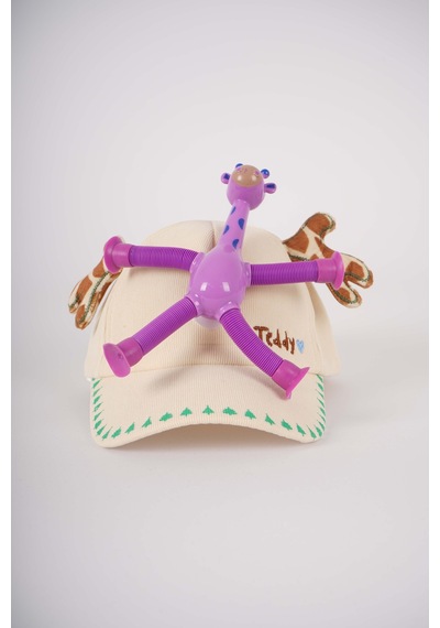 Miniko Kids Kitti Erkek Çocuk Çıkabilen Uzayan Oyuncaklı Işıklı Şapka Renkli