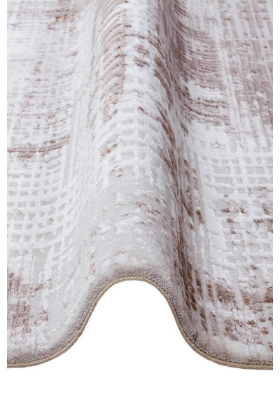 Alya Modern Tasarım Makine Oval Halı 20440 Bej Kahve