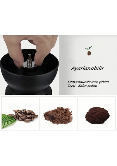 Hitfoni Kahve Öğütücü Değirmen Seti Filtre Kahve & Espresso