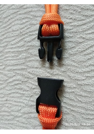 25 Adet Paracord Bileklik İçin 10 MM Siyah Plastik Klips Siyah