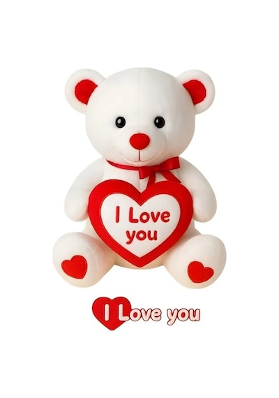 Mey İthalat Pl50166 40 Cm I Love Ayılar Çok Renkli