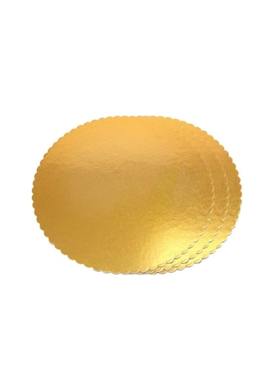 Turta Mendili / Pasta Altlığı Gold -Altın İnce Yuvarlak 30 CM 50