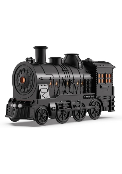Tren Şekilli Buhar Difüzörü 300ml Led Alevli Gece Lambası Usb