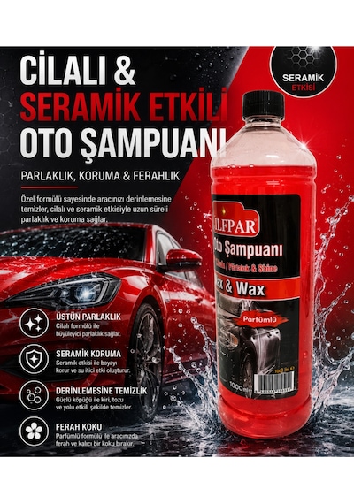 Oto Şampuanı Parfümlü Wash&shıne&wax