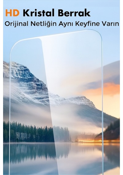 İphone 17 Pro Max/16 Pro Max 4k Hd Kırılmaz Cam Ekran Koruyucu Kavisli Kenar Temperli 9h Sertlik